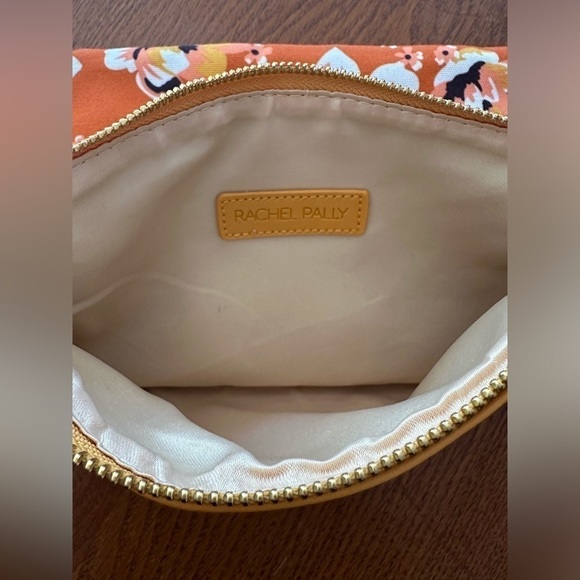 🌟 Rachel Pally Clutch Zahara Folding Floral Orange Blossom Vegan Leather - Picture 3 of 7